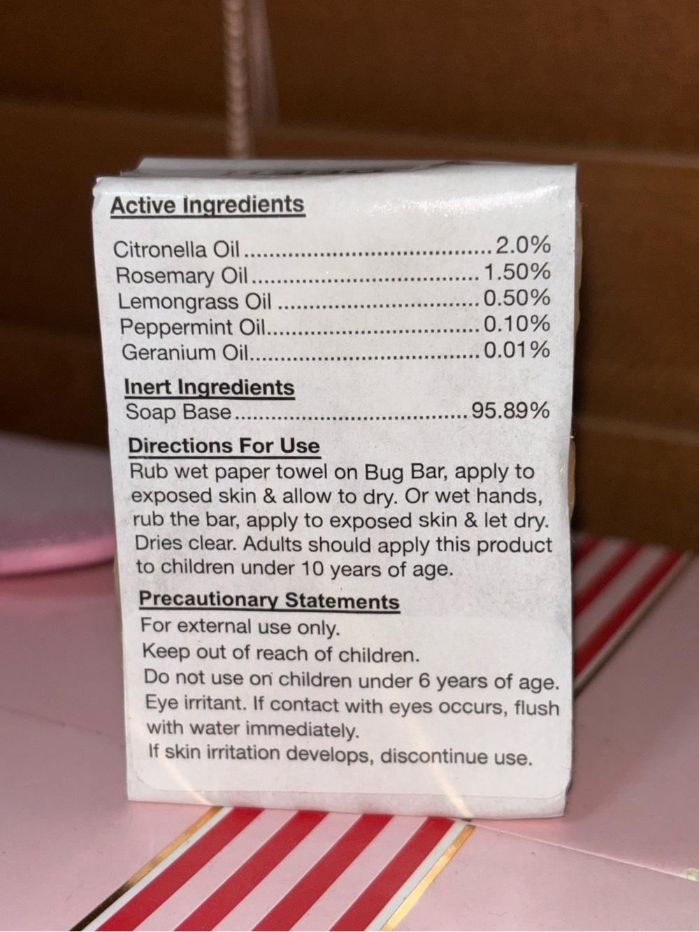 Grandma's Don't Bug Me Soap Bar - Picture 3 of 3